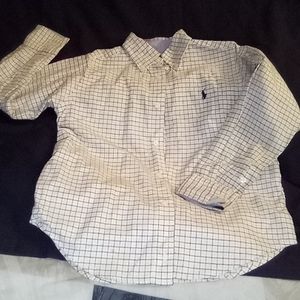 Boys Ralph Lauren Long Sleeve Button Down Shirt Size 5